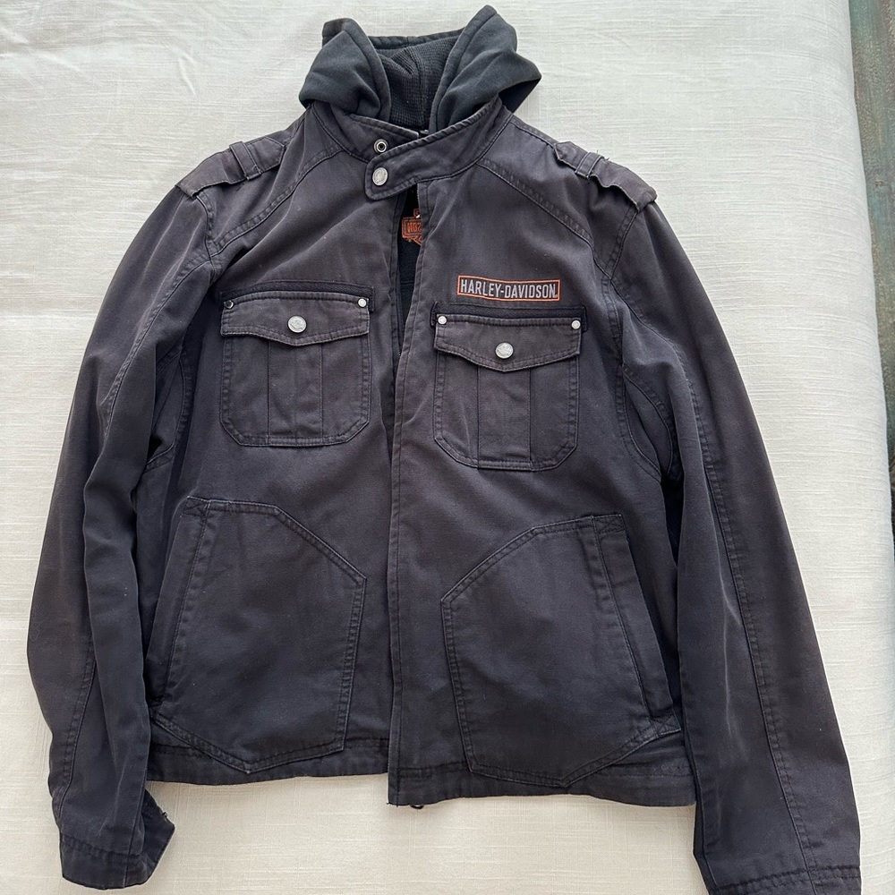 Men Harley Davidson Black Medium Jacket